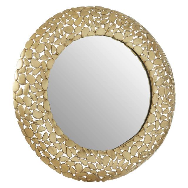 Premier Housewares Templar Pebble Effect Round Wall Mirror
