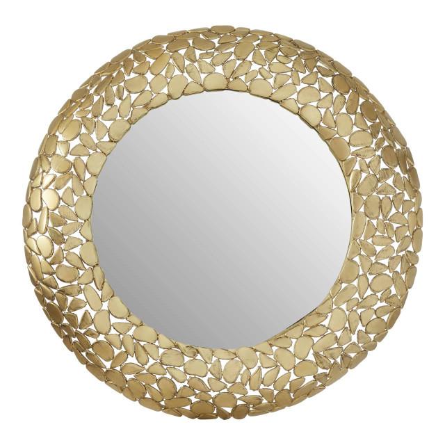 premier housewares Templar Pebble Effect Round Wall Mirror