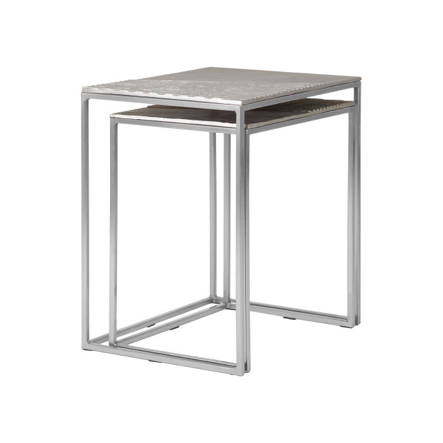 Premier Housewares Templar Set Of Two Rectangular Side Tables
