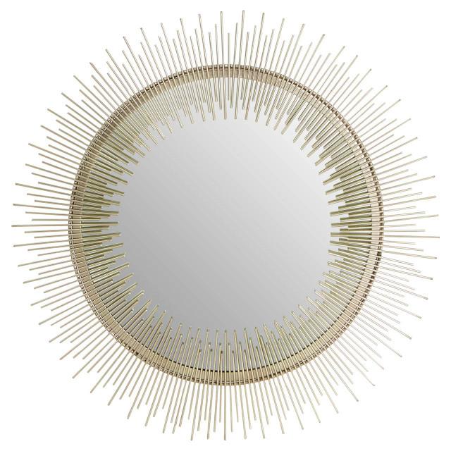 Premier Housewares Templar Spoke Pewter Finish Wall Mirror