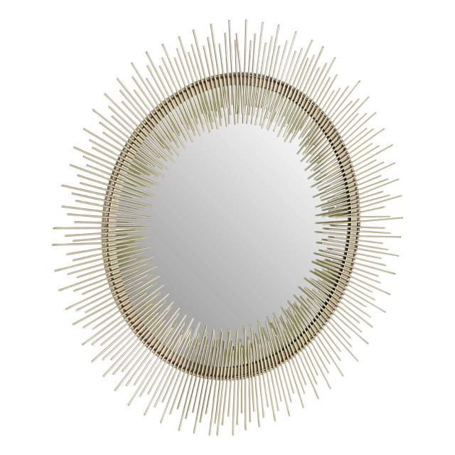 Premier Housewares Templar Spoke Pewter Finish Wall Mirror