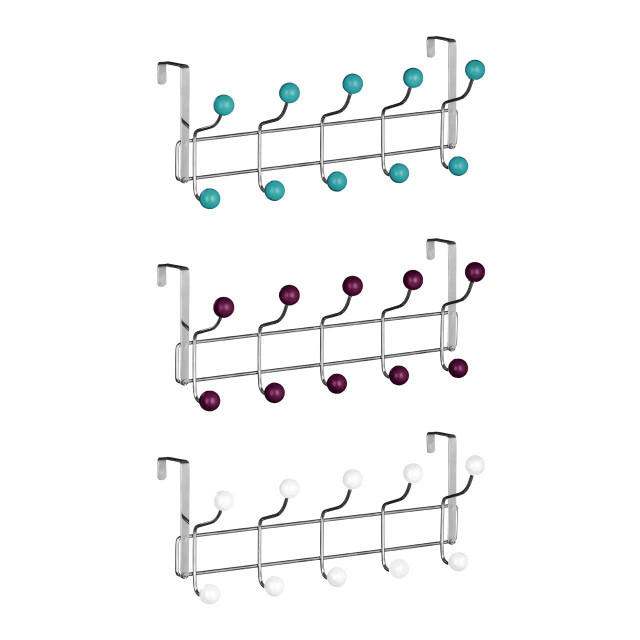 Premier Housewares Ten Hook Over Door Turquoise Balls Hanger