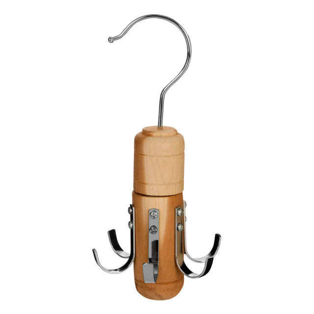 Premier Housewares The Dandy Sparrow Cedar Wood 6 Hook Tie And Belt Hanger