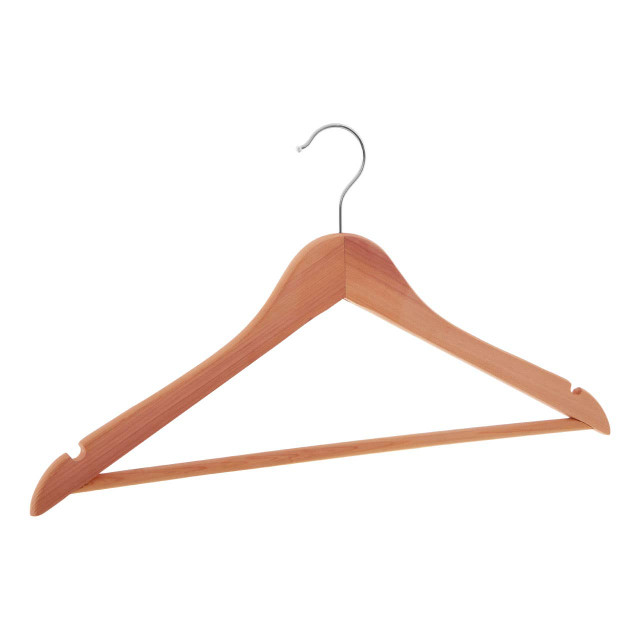 Premier Housewares The Dandy Sparrow Cedar Wood Clothes Hanger With Notches