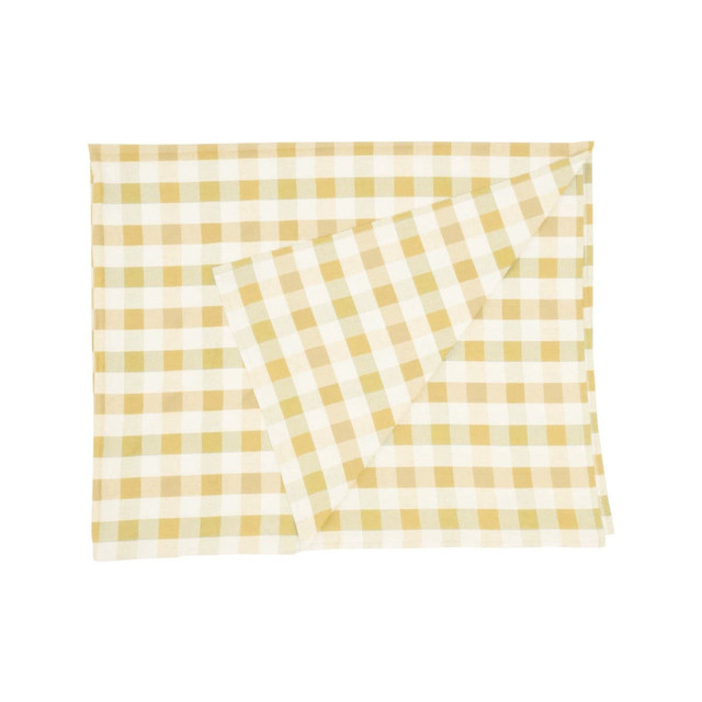 Premier Housewares Thread And Loom Yellow Check Tablecloth