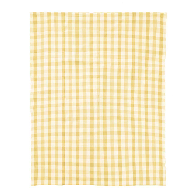 premier housewares Thread and Loom Yellow Check Tablecloth