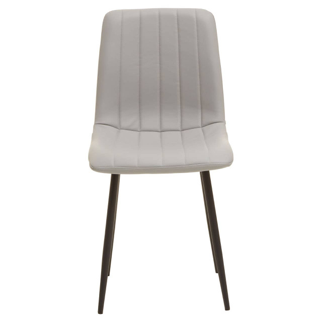 Premier Housewares Tiana Set Of 4 Light Grey Dining Chairs