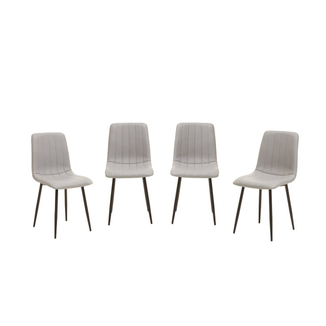 premier housewares Tiana Set Of 4 Light Grey Dining Chairs