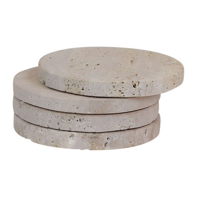Premier Housewares Tibor Travertine Set Of 4 Coasters