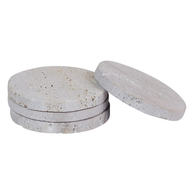 Premier Housewares Tibor Travertine Set Of 4 Coasters