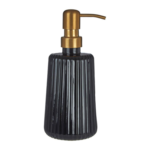 premier housewares Ticino Brittany Black Glass Lotion Dispenser