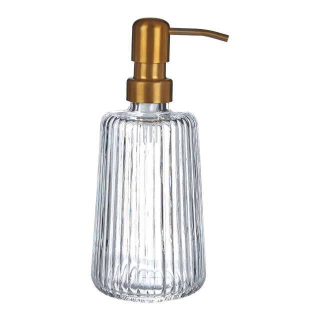 Premier Housewares Ticino Brittany Clear Glass Lotion Dispenser