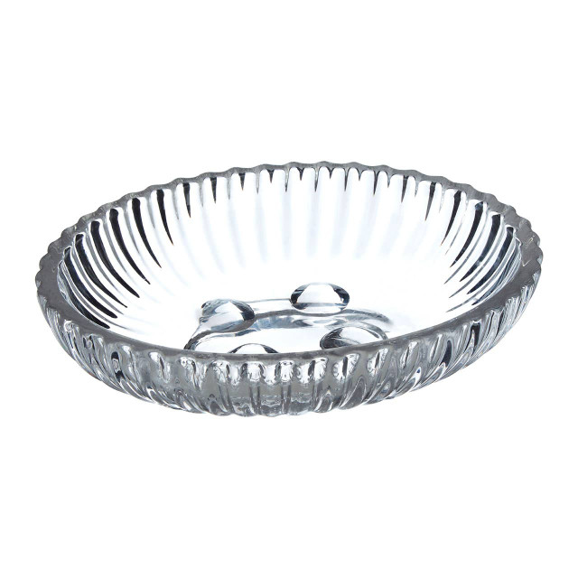 Premier Housewares Ticino Brittany Clear Glass Soap Dish