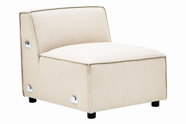 Premier Housewares Toulouse Cream Fabric Armless Sofa