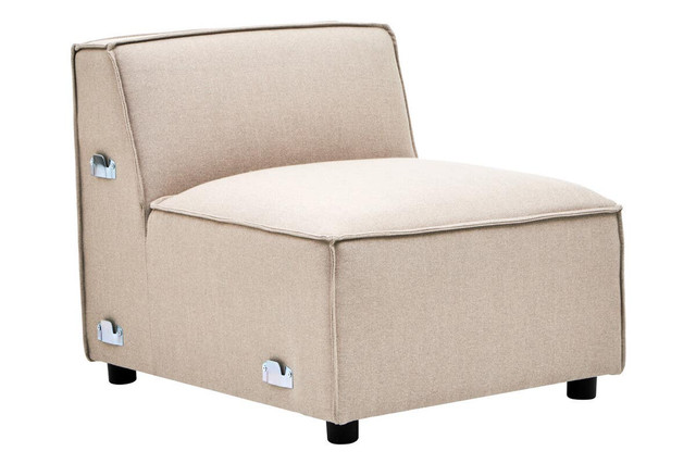Premier Housewares Toulouse Natural Fabric Armless Sofa