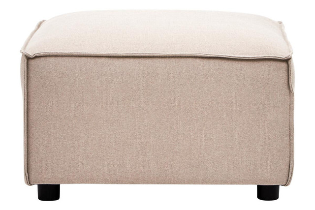 Premier Housewares Toulouse Natural Fabric Sofa Ottoman
