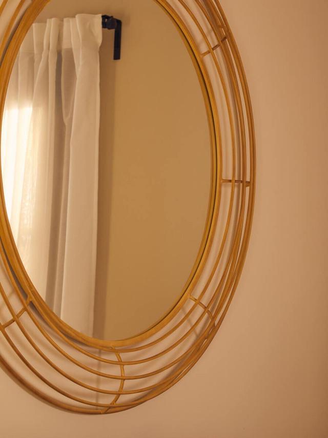 Premier Housewares Trento Antique Gold Round Wall Mirror
