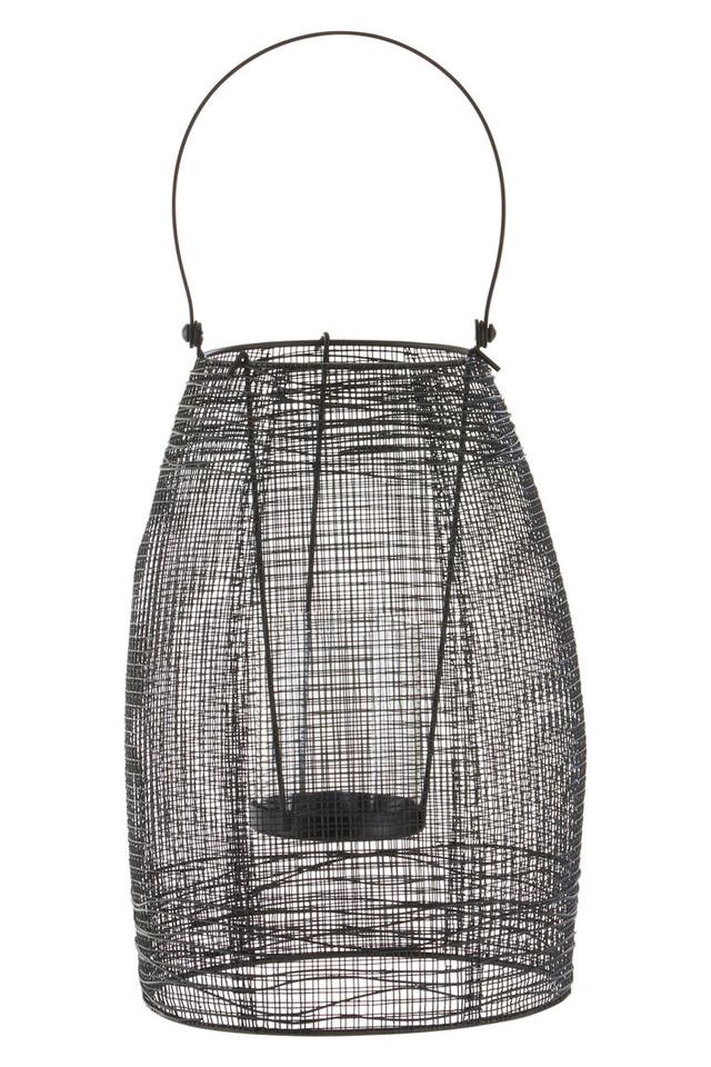 Premier Housewares Trento Black Finish Small Lantern