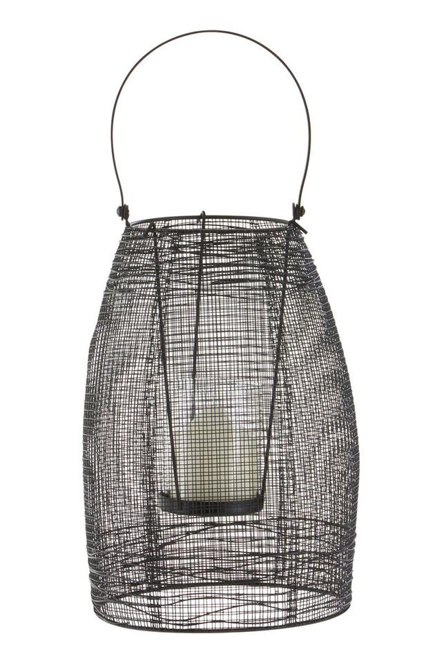 Premier Housewares Trento Black Finish Small Lantern
