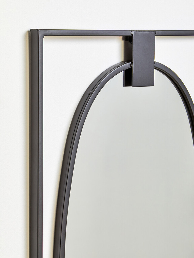 Premier Housewares Trento Black Rectangular Wall Mirror