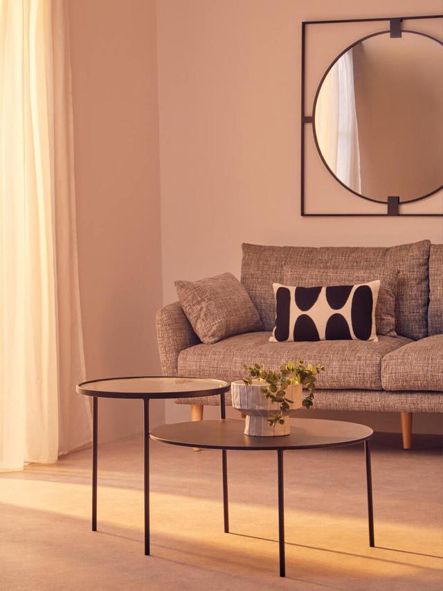 Premier Housewares Trento Coffee Table With Glass And Metal Tops