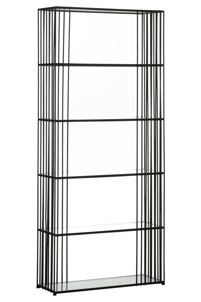 Premier Housewares Trento Five Tier Black Bookshelf