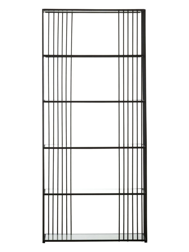 premier housewares Trento Five Tier Black Bookshelf