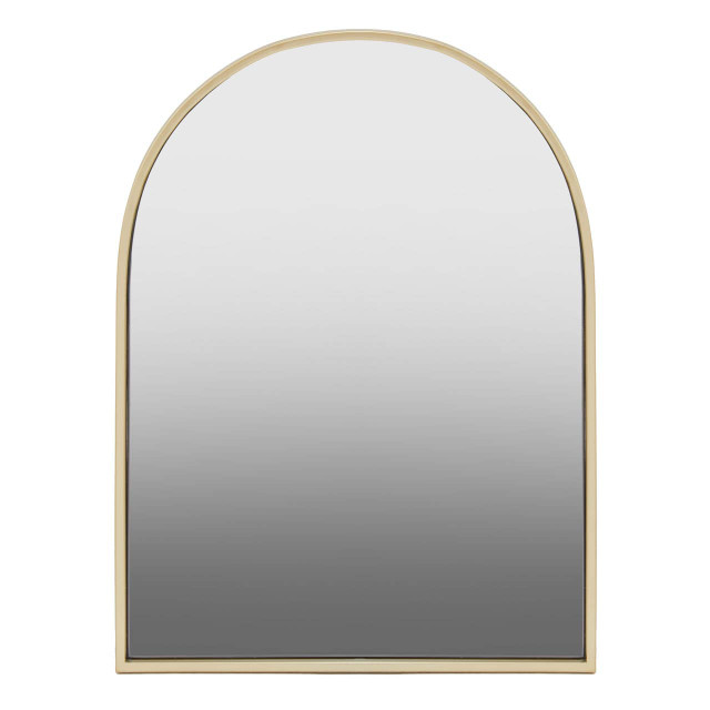 Premier Housewares Trento Gold Finish Arched Wall Mirror