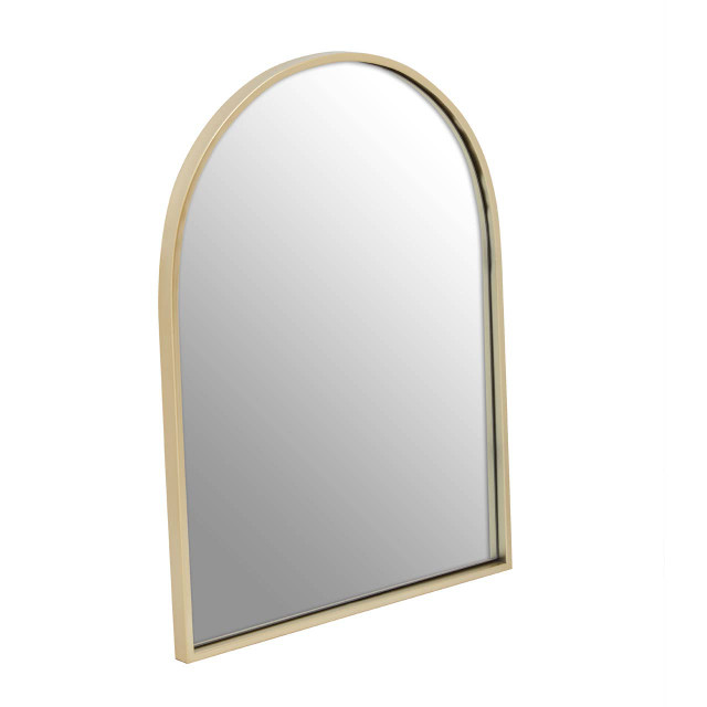 Premier Housewares Trento Gold Finish Arched Wall Mirror