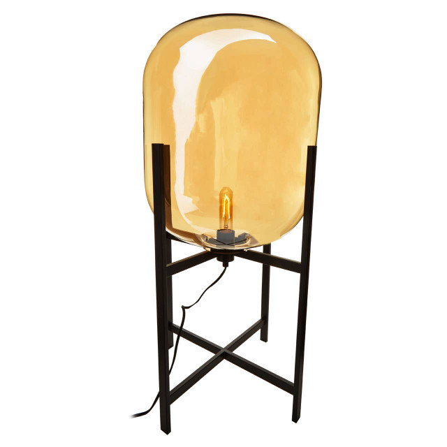 Premier Housewares Trieste Champagne Glass Floor Lamp