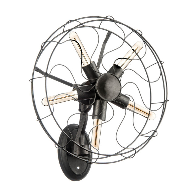 Premier Housewares Trissoni Vintage Fan Design Wall Light