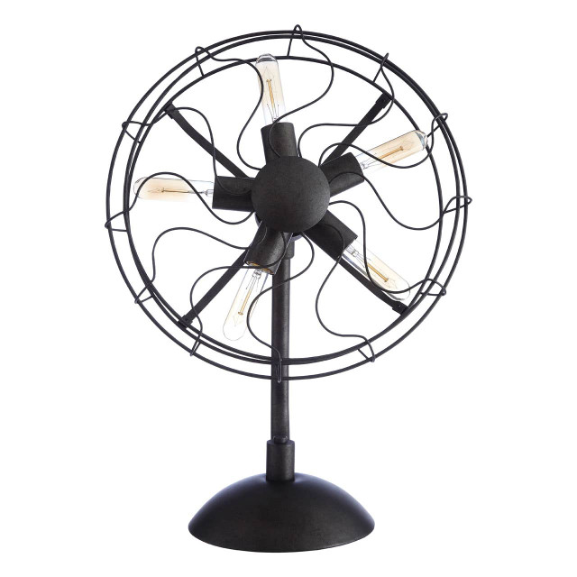 Premier Housewares Trissoni Vintage Fan Shape Table Lamp
