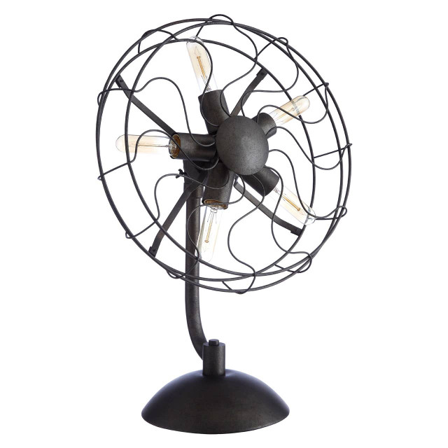 Premier Housewares Trissoni Vintage Fan Shape Table Lamp