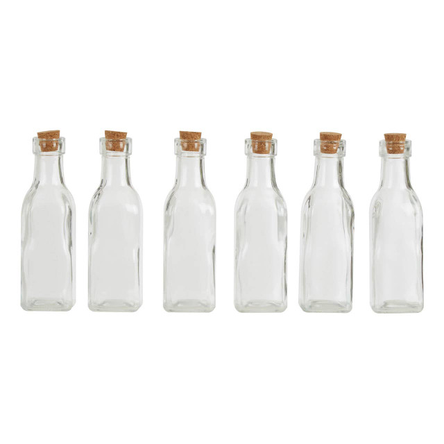 Premier Housewares Tromso 6 Pieces Small Glass Bottles