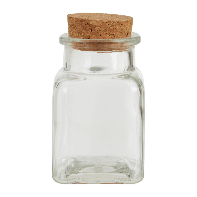 Premier Housewares Tromso Set Of 6 Square Small Glass Jars