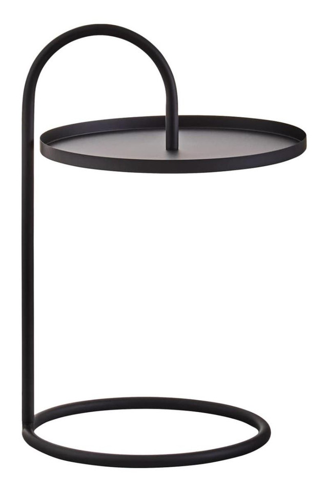 premier housewares Trosa Black Hanging Top Side Table