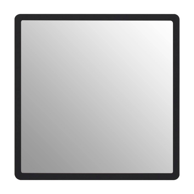 premier housewares Trosa Large Black Wall Mirror with Gold Edge