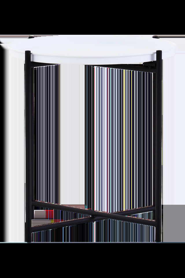 Premier Housewares Trosa Side Table With Round White Top