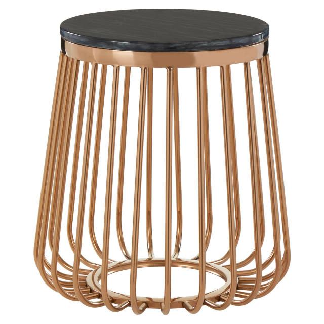 Premier Housewares Tula Cage Design Round Side Table