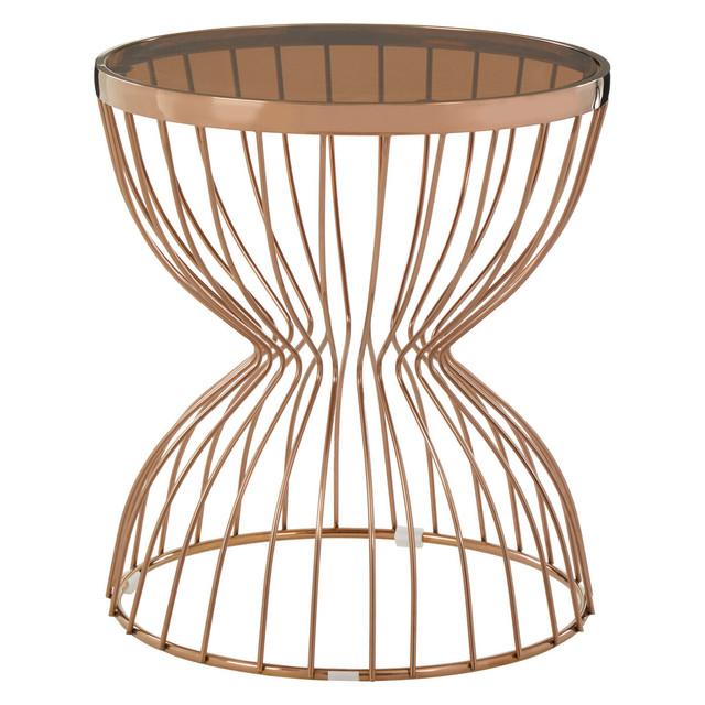 Premier Housewares Tula Round Hourglass Base Side Table