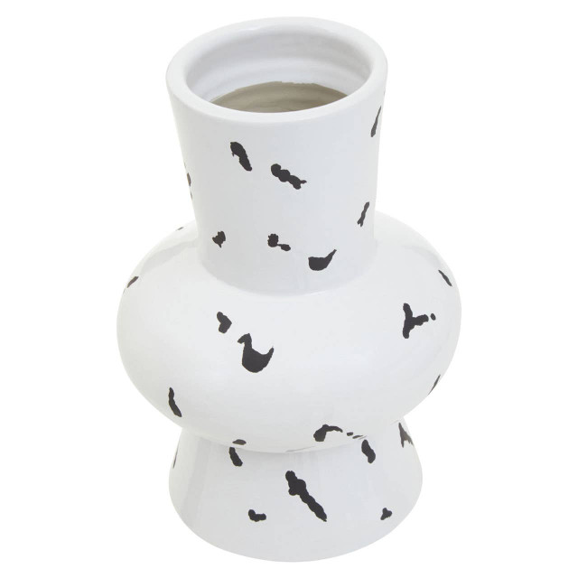 Premier Housewares Tundra White And Black Large Vase