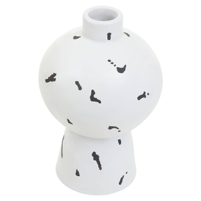Premier Housewares Tundra White And Black Small Vase