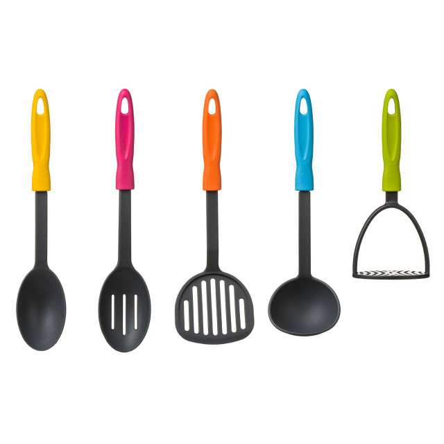 Premier Housewares Tyri 5pc Grey Nylon Kitchen Tool Set