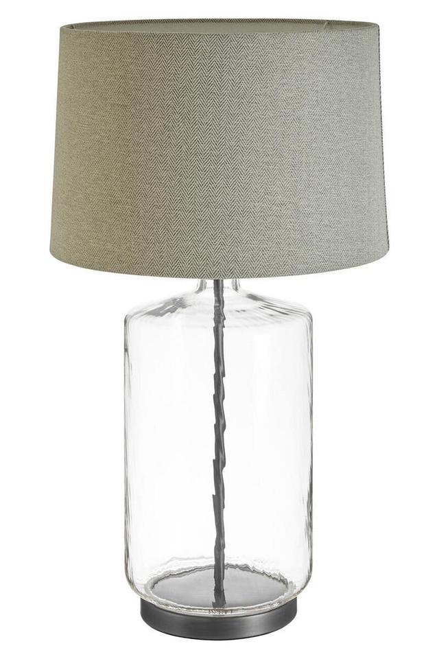 Premier Housewares Unita Table Lamp With Grey And Black Shade