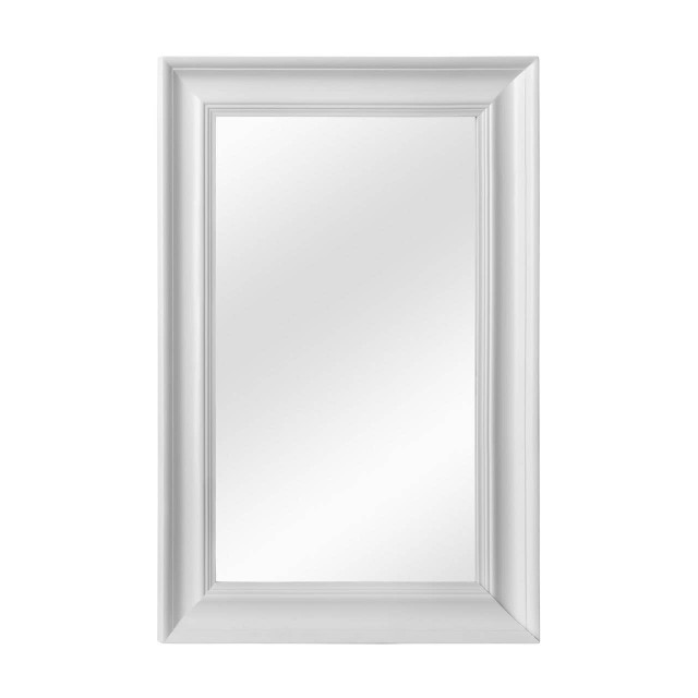premier housewares Urban Matt White Finish Wall Mirror