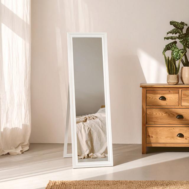 Premier Housewares Urban White Floor Standing Mirror