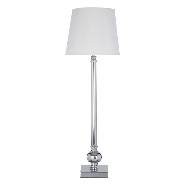 premier housewares Ursula Table Lamp With Off White Silk Shade