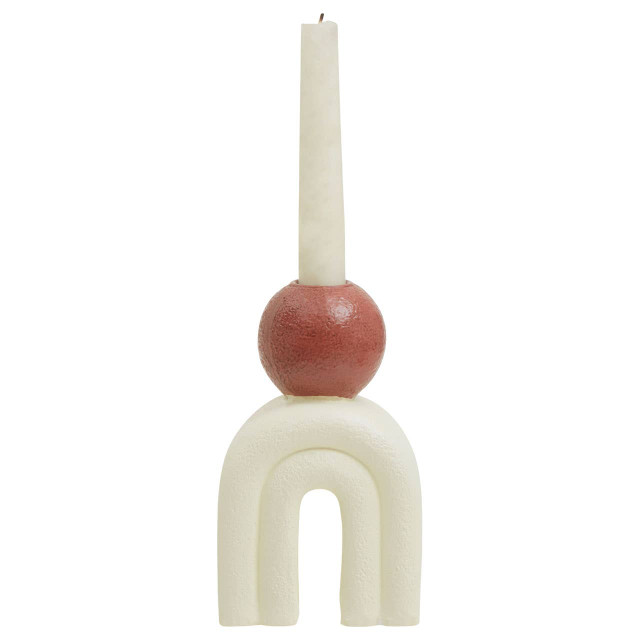 Premier Housewares Utica Candle Holder With Cream Base
