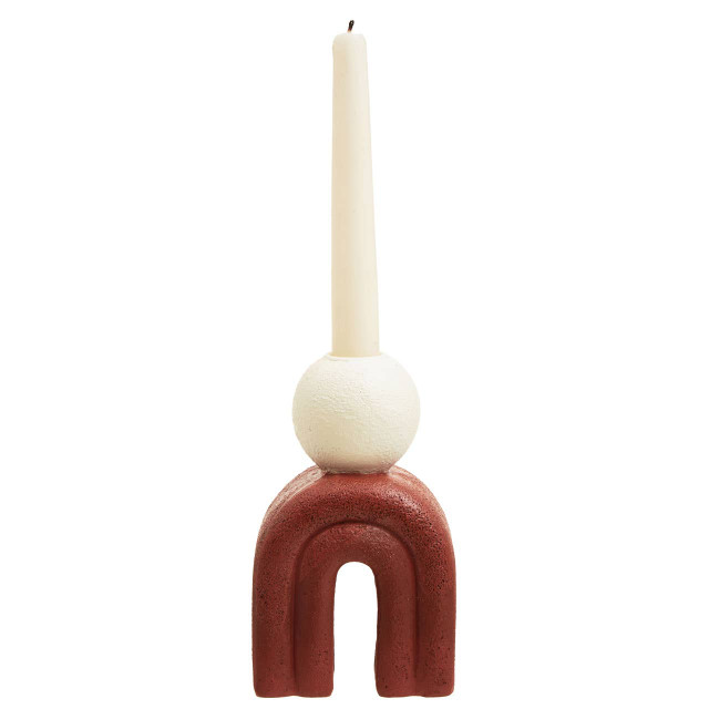 Premier Housewares Utica Candle Holder With Red Base