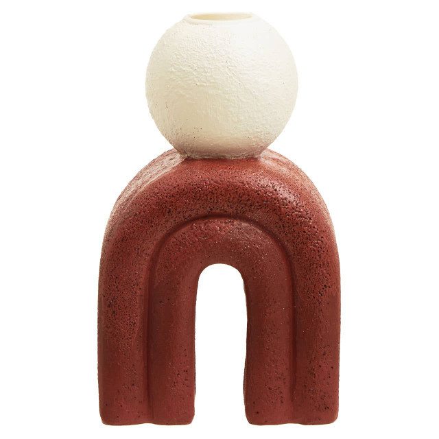 premier housewares Utica Candle Holder With Red Base